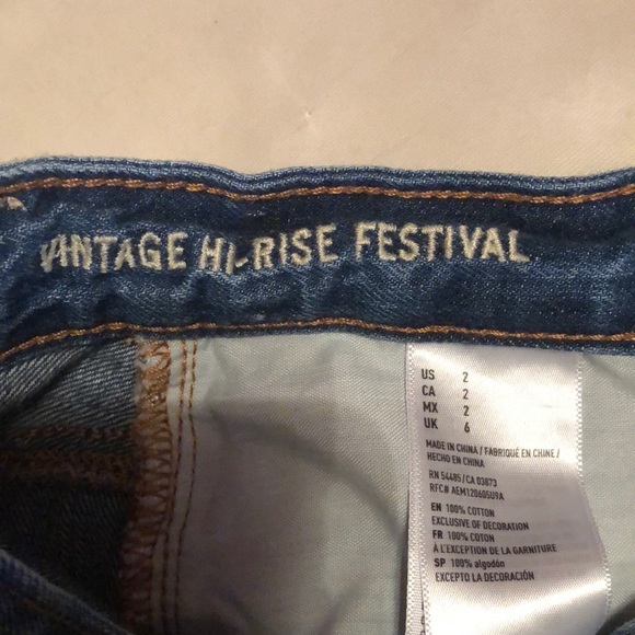Embroidered Festival Jean Shorts - Picture 5 of 5